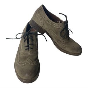 ROAN by bed stu, woman’s shoe, wingtip leather Brogue Rubber Sole Size 6, tie